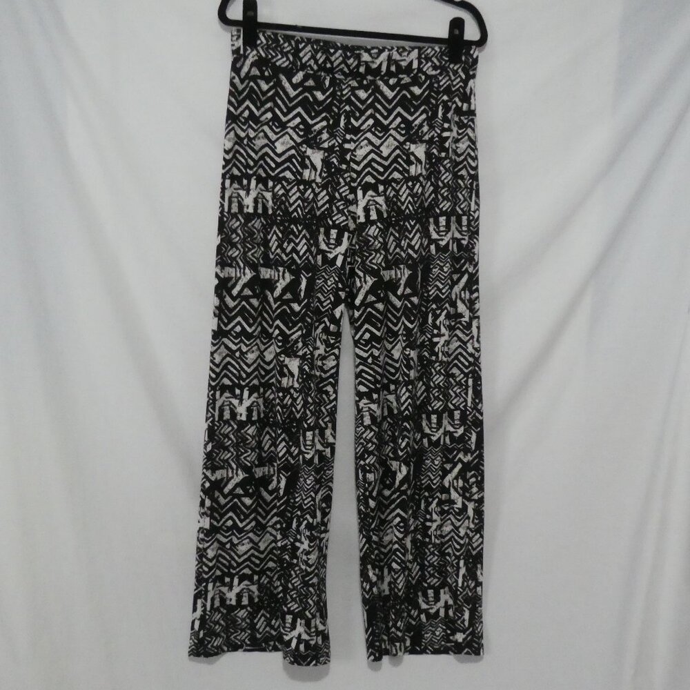 STUDIO POINT | large | Black and White Patterned Pants | NWOT